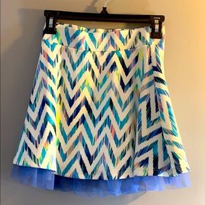Colorful two piece top and skirt for girls